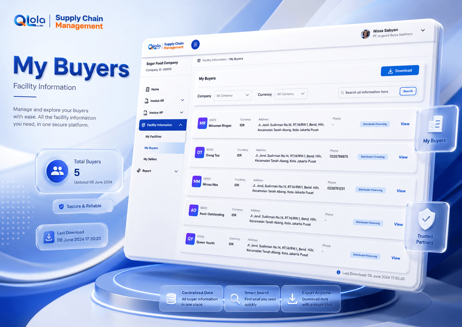 BRI Supply Chain Management tampilan pendukung screenshot 6