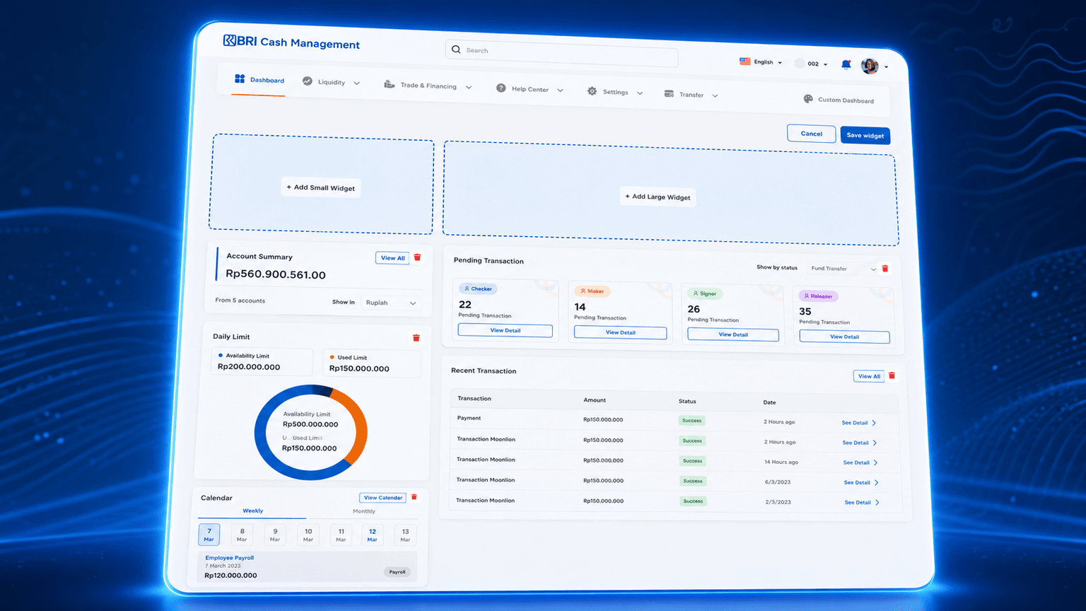 BRICaMS / Qcash tampilan pendukung screenshot 4