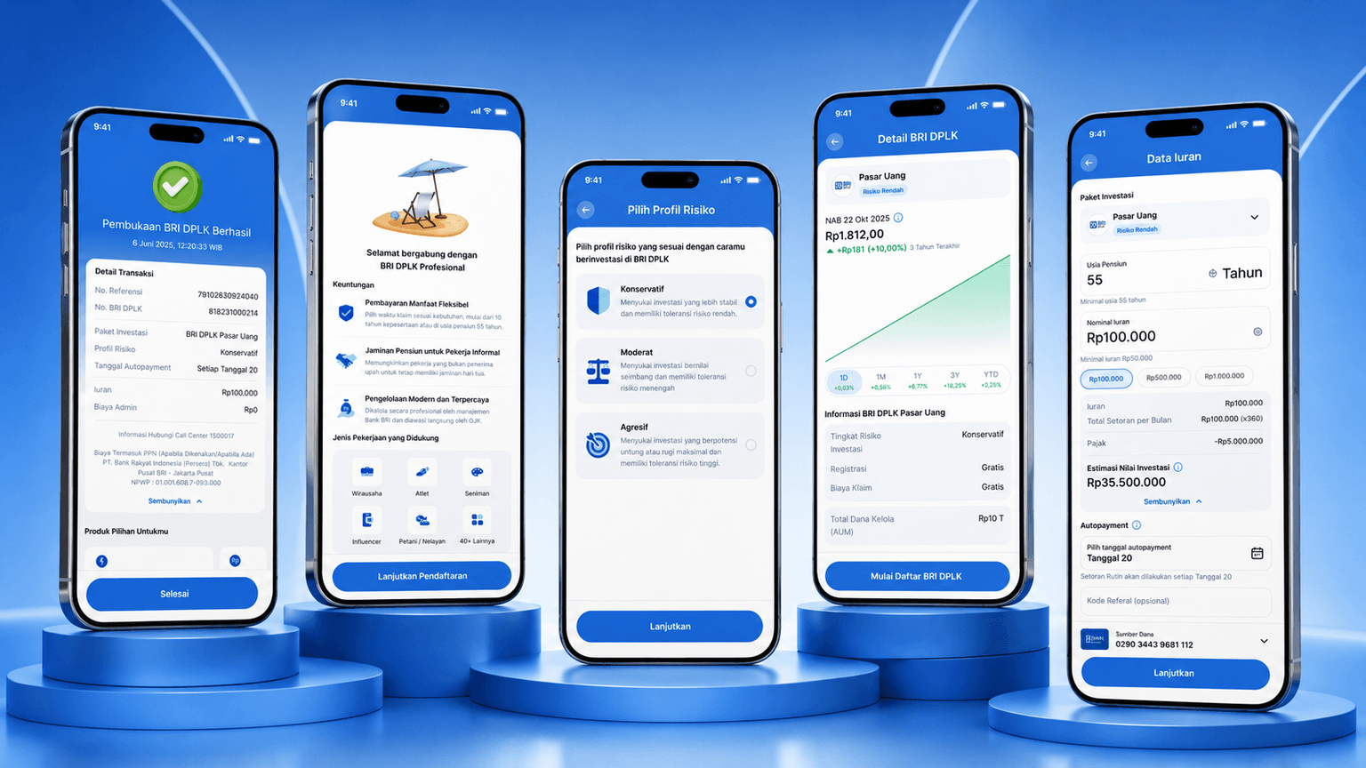 BRIMO Investment DPLK tampilan pendukung screenshot 2