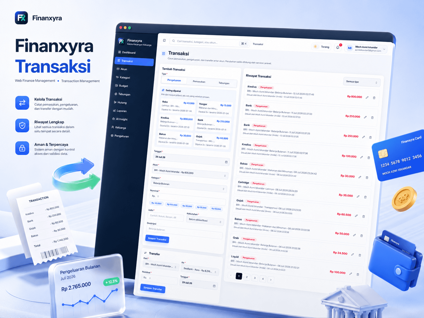Finaxyra tampilan pendukung screenshot 2