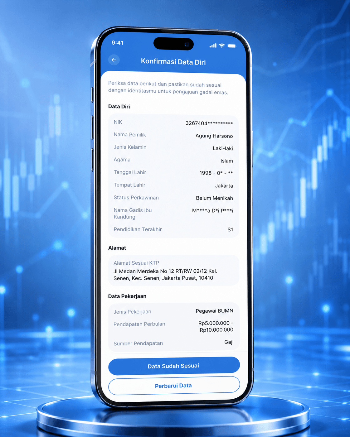 Qita Apps - Gold Pawning tampilan pendukung screenshot 3