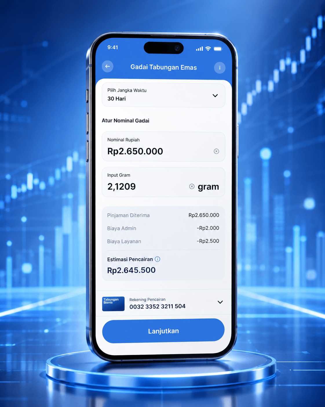 Qita Apps - Gold Pawning tampilan pendukung screenshot 5