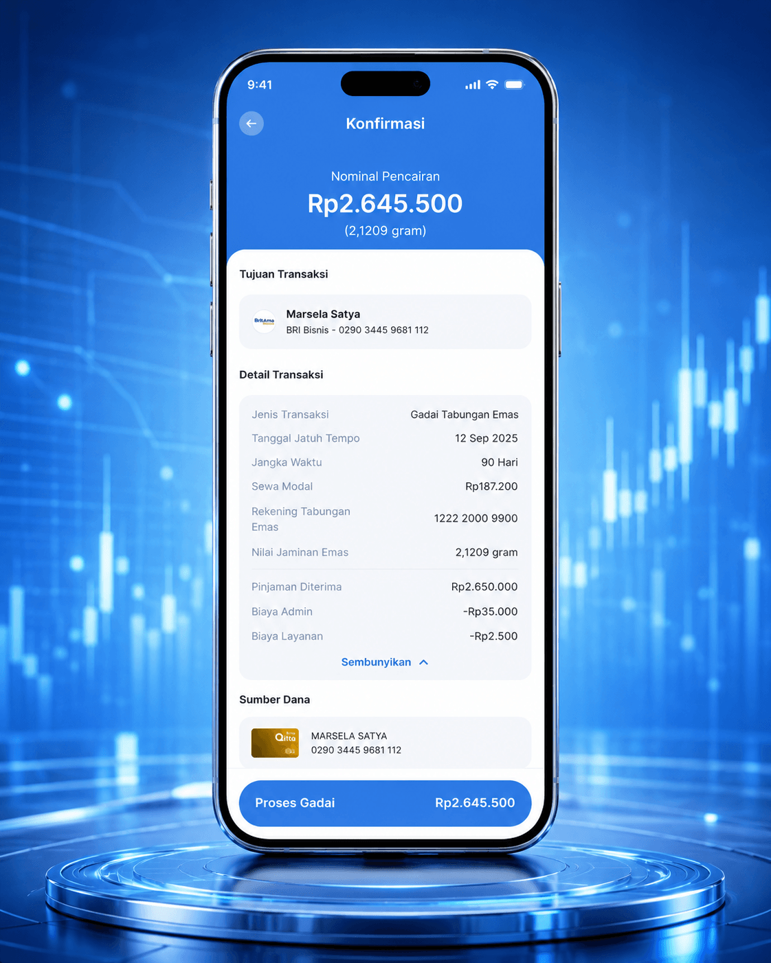 Qita Apps - Gold Pawning tampilan pendukung screenshot 6