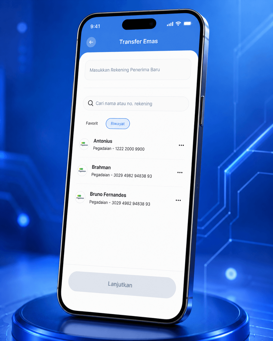 Qita Apps - Gold Transfer tampilan pendukung screenshot 3