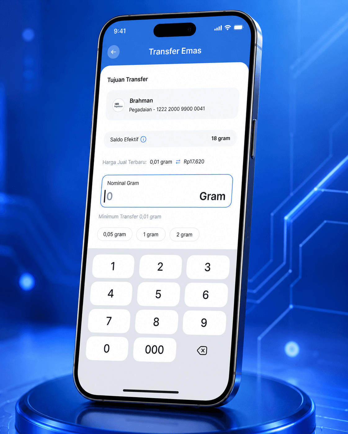 Qita Apps - Gold Transfer tampilan pendukung screenshot 4